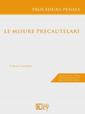 cover image of Le Misure Precautelari